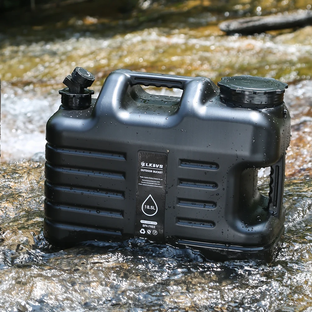 10/11/12/18.5L Camping Water Container Large Capacity Outdoor Camping Water Jug Faucet Portable Water Tank Camping Accessories - view 2