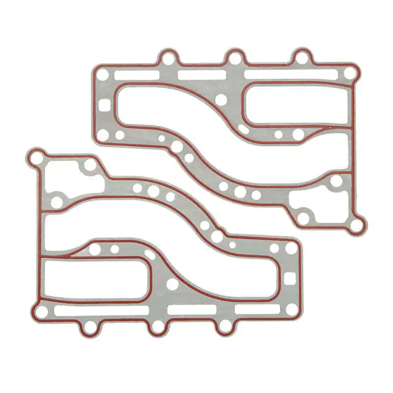 2Pcs Outboard Exhaust Inner Cover Plastic 63V 41112 A0 Boat Motor Gasket for 2 Stroke 15HP Engine Motor