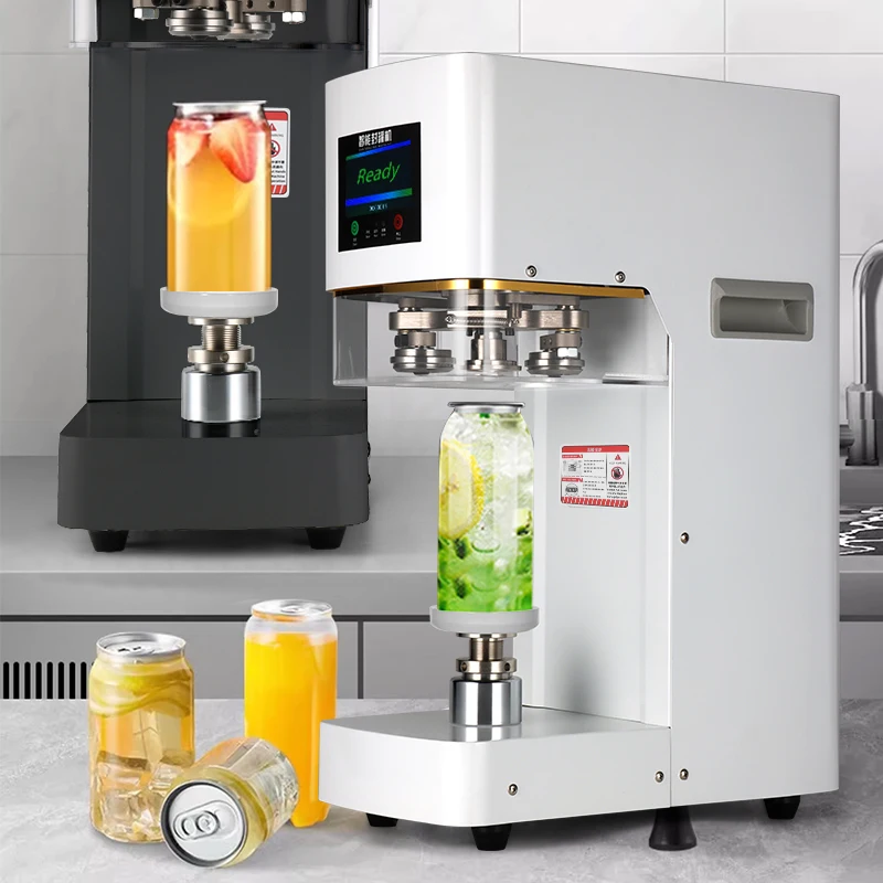 

Electric Automatic Beverage Can Sealing Machine With High-Frequency Sealing 304 Stainless Steel For Bottles & Cans