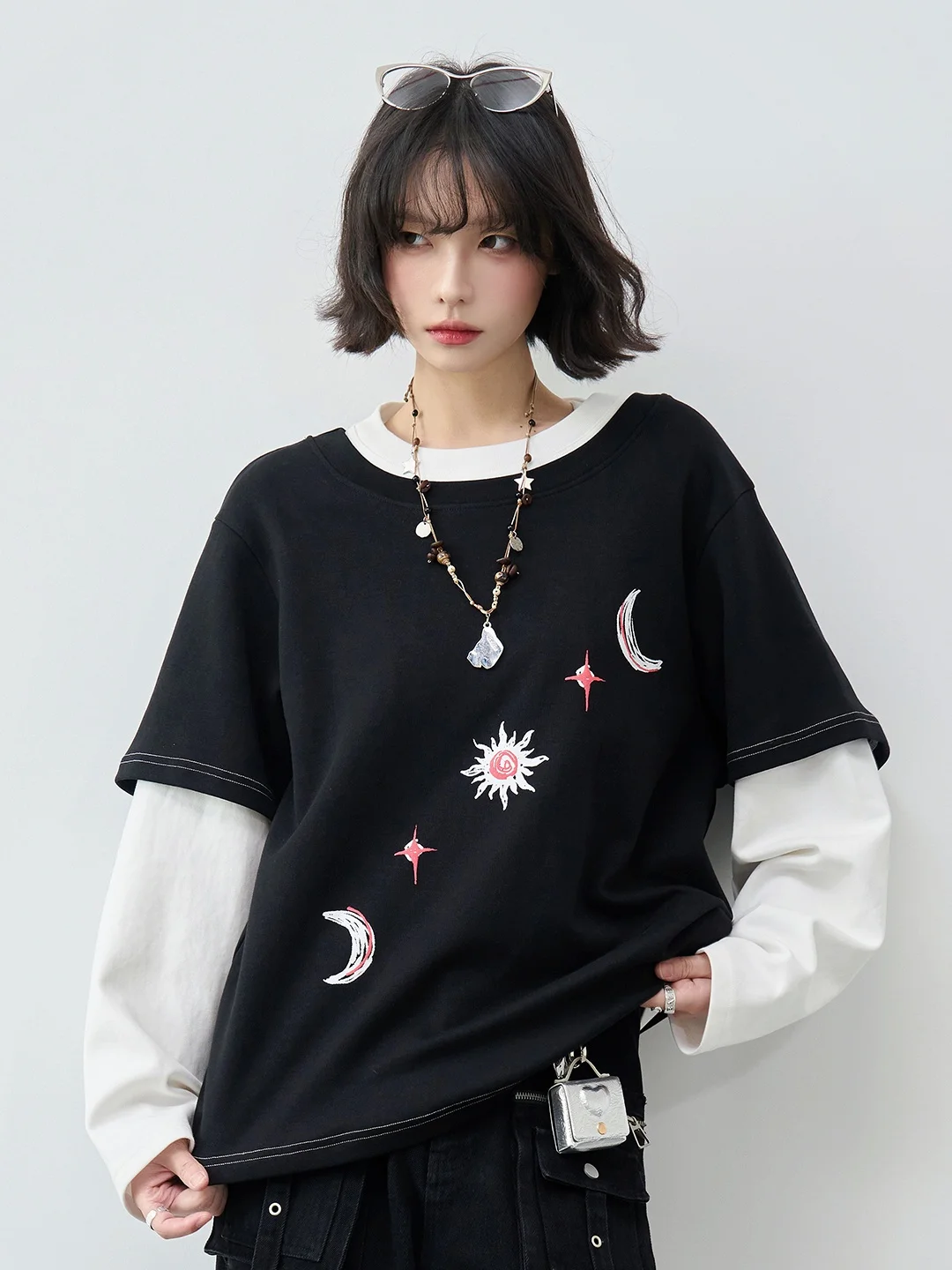 

Женская футболка с длинным рукавом Avi Museum Color Blo, новинка ранней весны, мягкая, удобная, дышащая, из хлопка и полиэстера