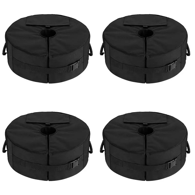 AB66-4X Umbrella Base Weight Bag,Round Terrace Umbrella Base Detachable Windproof Fixed Sandbag