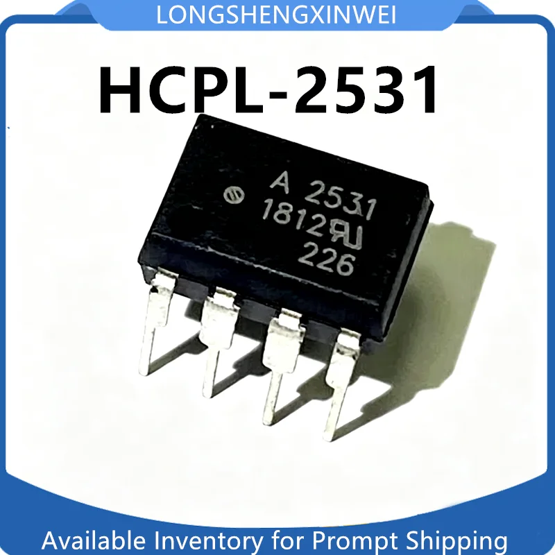 1PCS New Original HCPL-2531 DIP-8 Optocoupler Isolator Optical Output in Stock