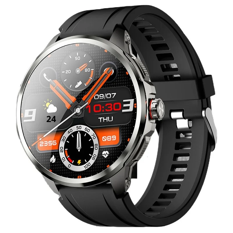 Men's Smart Watch  2in1 with SIM Card 4G Phone Rotating Camera Dual System AMOLED Display Waterproof IP68 Compatible Android
