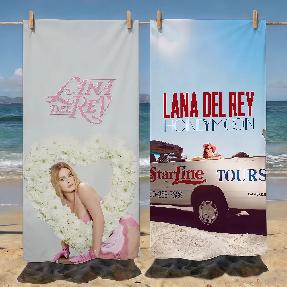 Anime L-LanaS D-Del R-ReyS Towel Soft Pool Gift For Travel Gym Shower Camping Quick Dry Sports Beach Towels