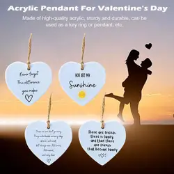 Thank You Gift, Appreciation Gift, Acrylic Hanging Heart Plaque Gift, Never Forget the Difference You Make, Plaque Bag