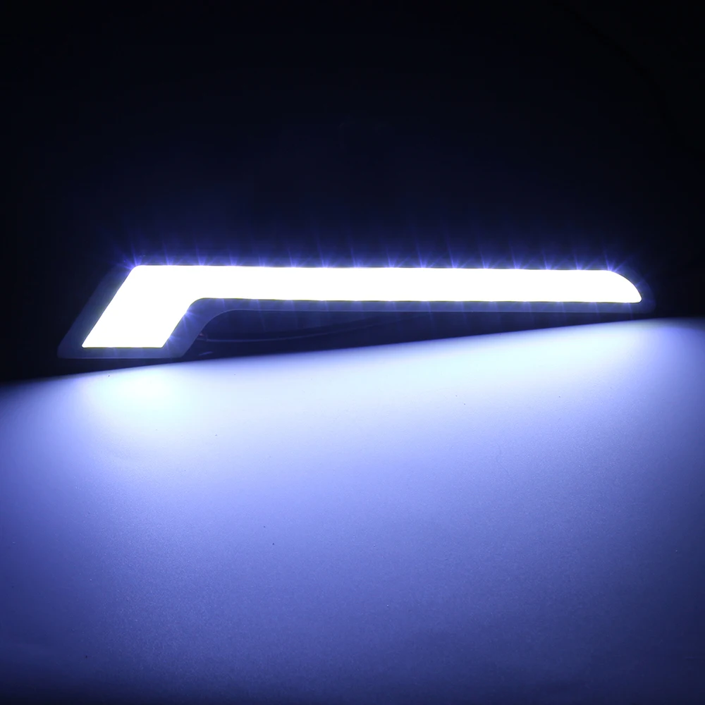 2Pcs/Set Universal DC 12V Car Daytime Running Lights External lights COB Car-styling DRL Car Fog Lamps