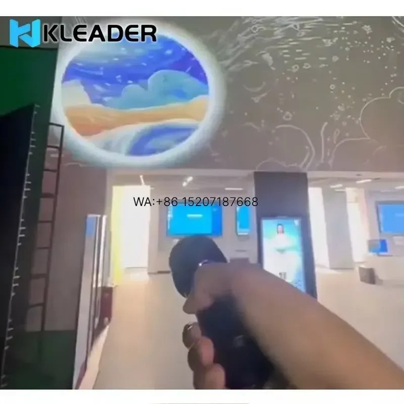 Wmwmnu Interactive Wall Projection Flashlight Games for Kids Museum Remote Control Installations Wall Projector Interaction