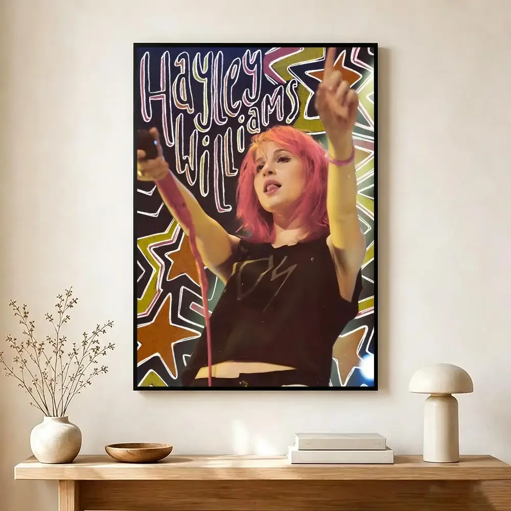 Band Rock Paramore Poster Lightweight Self‑Adhesive PP Wall Decal for Study Living Room Bedroom Decor Gift