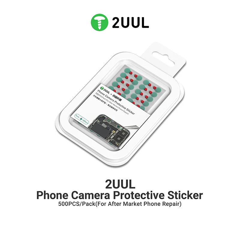 2UUL DA31 Front Camera Protective Sticker 500pcs/pack for Phones Repair Camera Dustproof Scratchproof Sticker Repair Tools