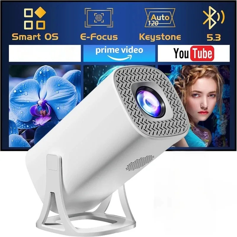 

S40 Smart Projector with Electric Focus & Auto Keystone, 1080P Movie Projector with WiFi and Bluetooth, Glow Party Supplies