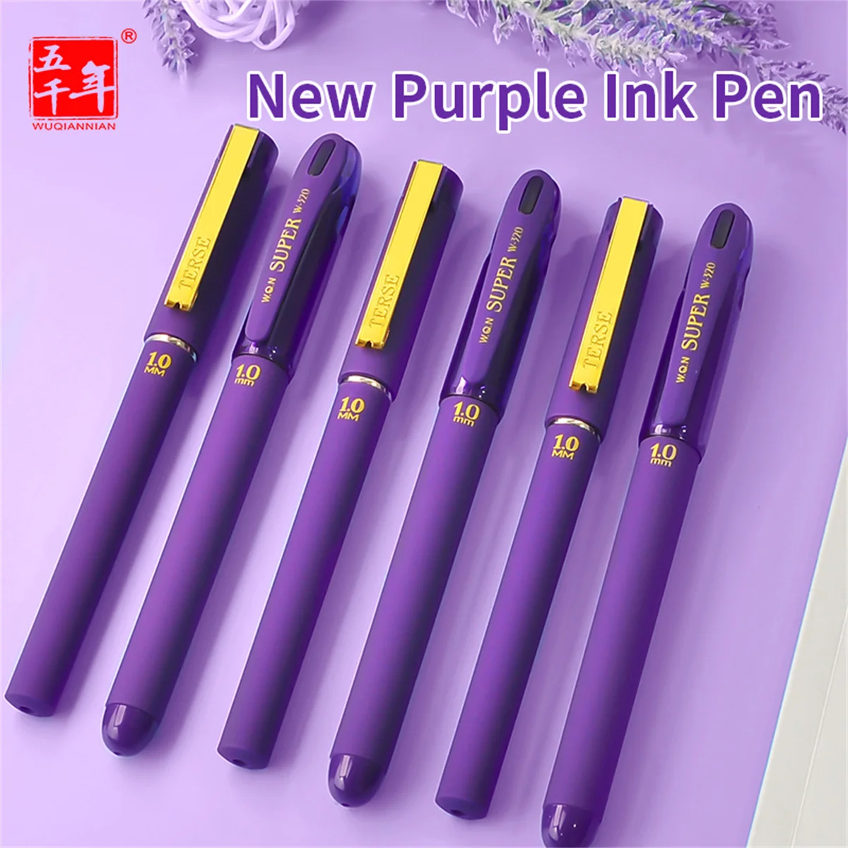 purple ink gel pen para escrita suave recarga de alta capacidade material de escritorio back school original 10 mm pcs 01