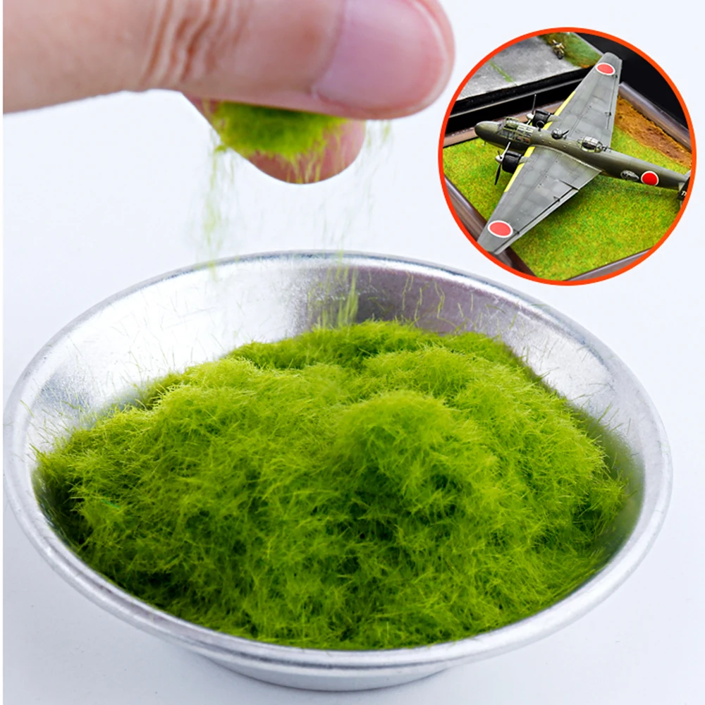 30/250g Miniature Scene Model Sand Table Turf Flock Lawn Nylon Grass Powder STATIC GRASS Modeling Hobby Terrain Series Material