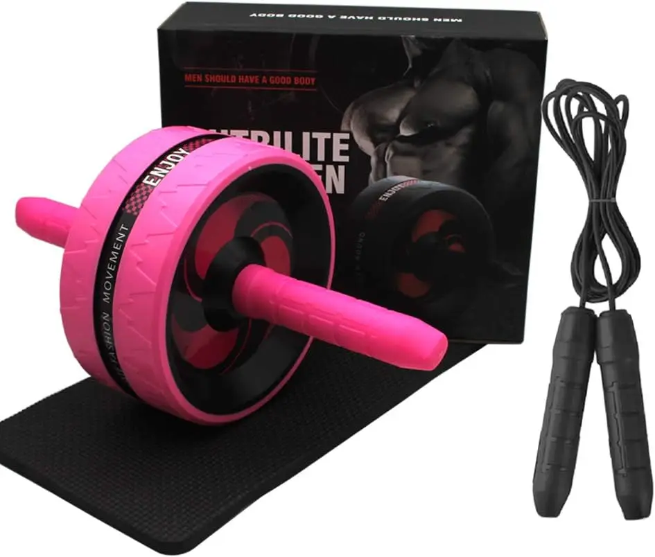 Ab Roller Wheel Home Gym Set with Accessories