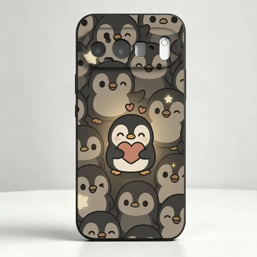 Imagen 7: Funda protectora para teléfono Google Pixel 10A 10 9 Pro XL 8a 9a 6 7 8 Pro 6a 7a Cute Penguin Love Art