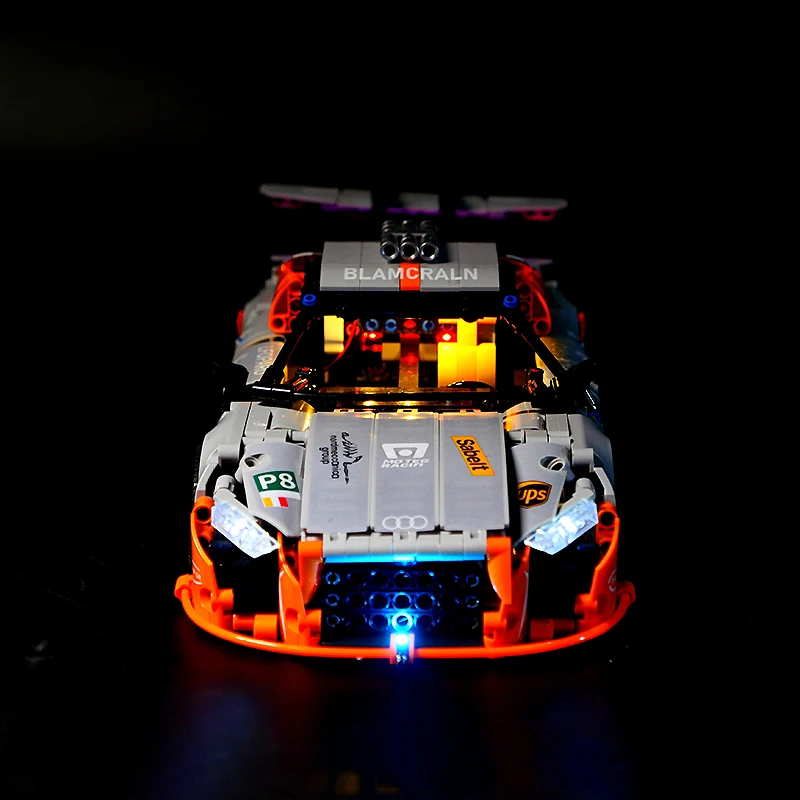 Zestaw oświetlenia LED RC do technicznego samochodu sportowego LEGO 10215 (tylko światło LED, bez modelu klocków)