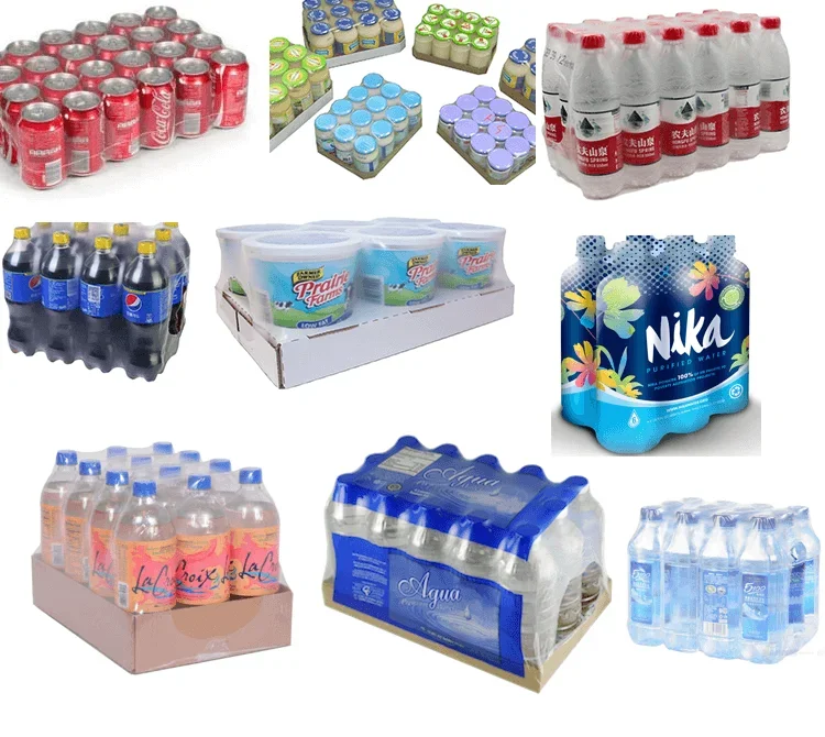 GURKI Automatic Heat Shrink Bundling Systems Film Packaging Machinery Mineral Water Bottle Shrink Wrapping Machine