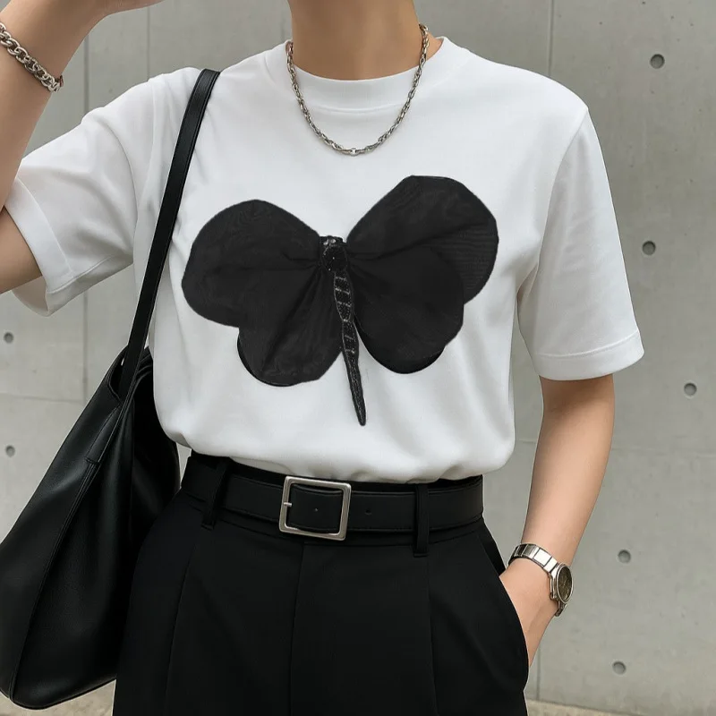 

New INS Women's Short Sleeve T-shirt Fashion lady's Top