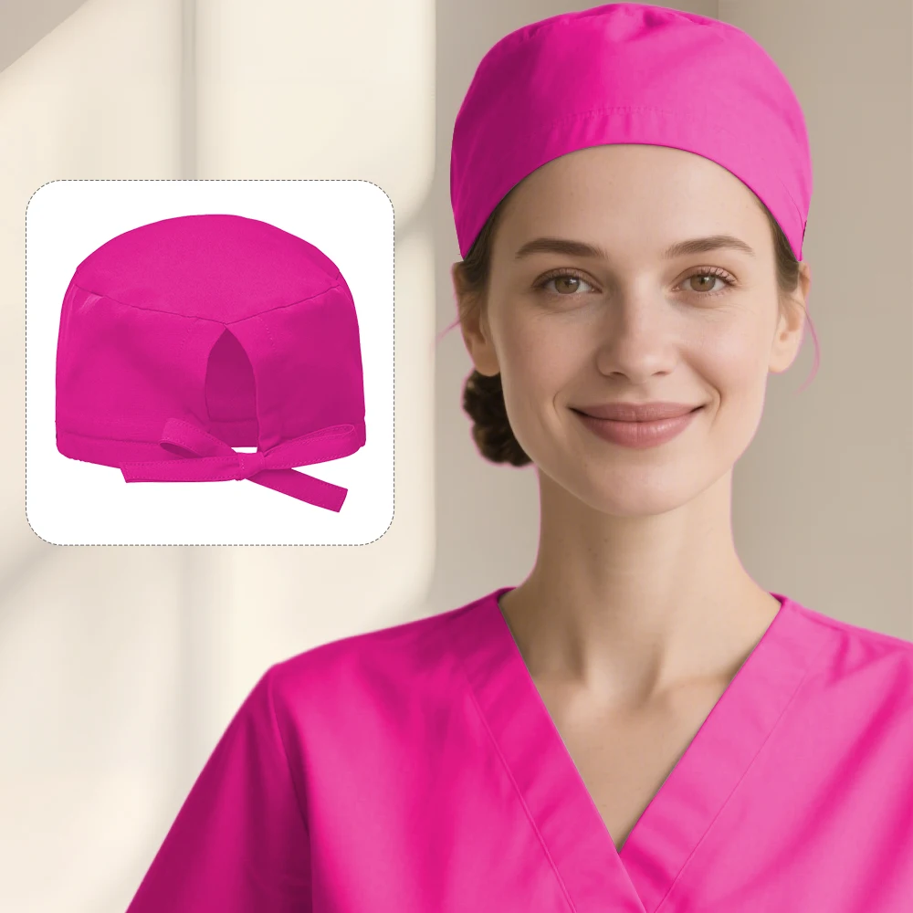 Multicolor Scrub Caps Surgical Hat Medical Headwear Hospital Clinic Nursing Caps Dental Doctors Nurse Healthcare Working Caps