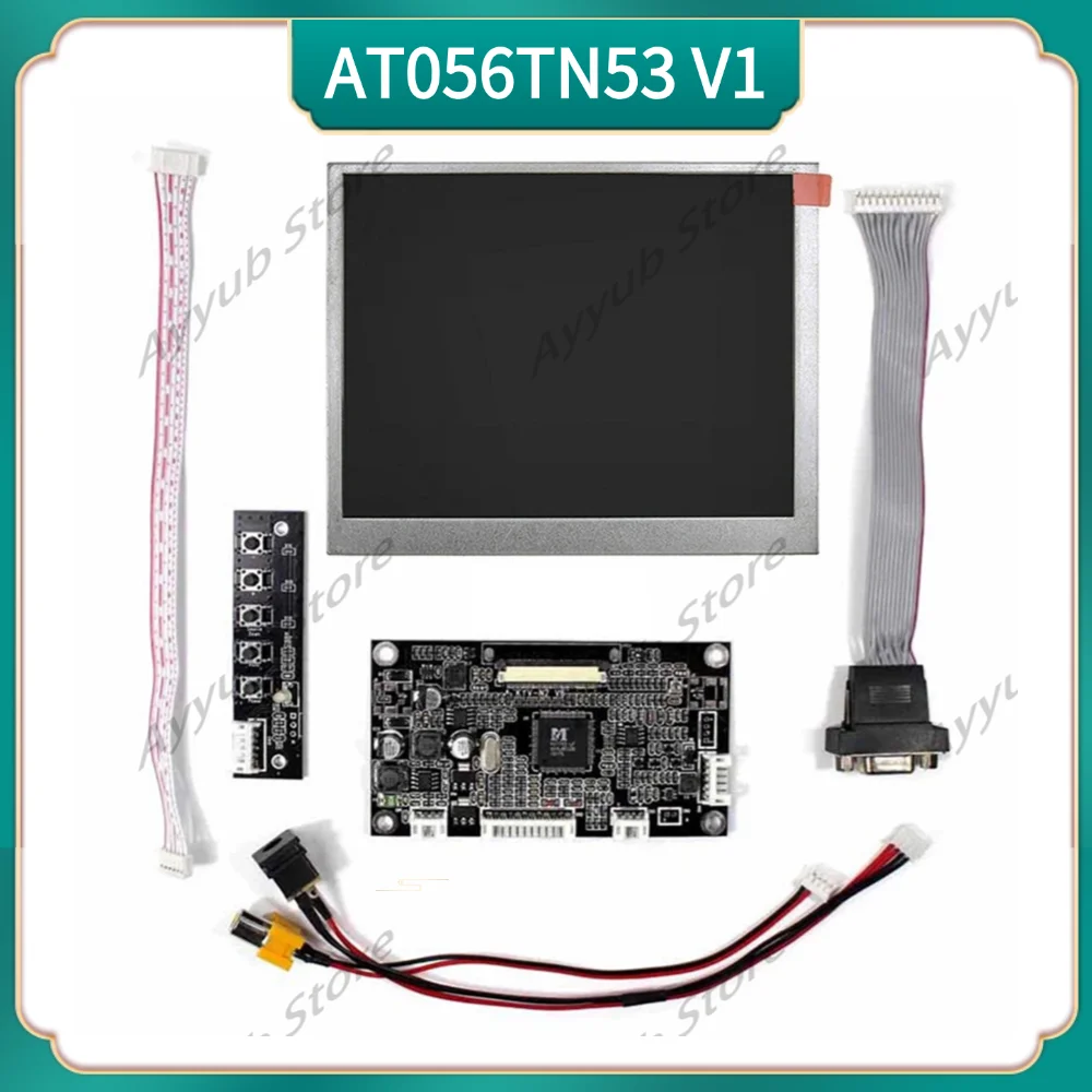 

Плата контроллера ЖК-дисплея VGA+AV + 5,6-дюймовый ЖК-экран 640x480 AT056TN53-V1 AT056TN53 V.1