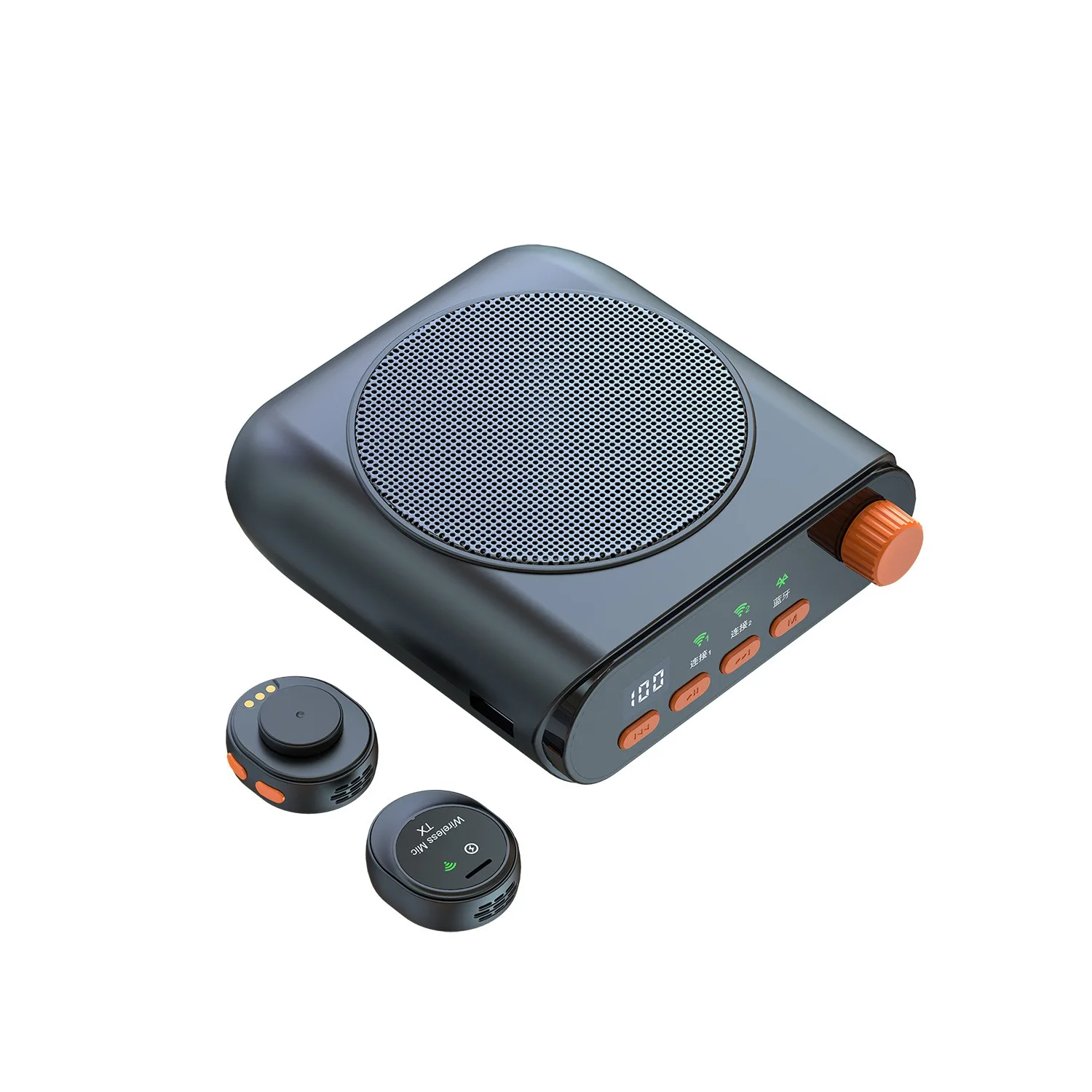 New Little Bee J98 Cross-border Wireless Lavalier Microphone & Amplifier - High Volume Microphone for Teachers, Tour Guides, and