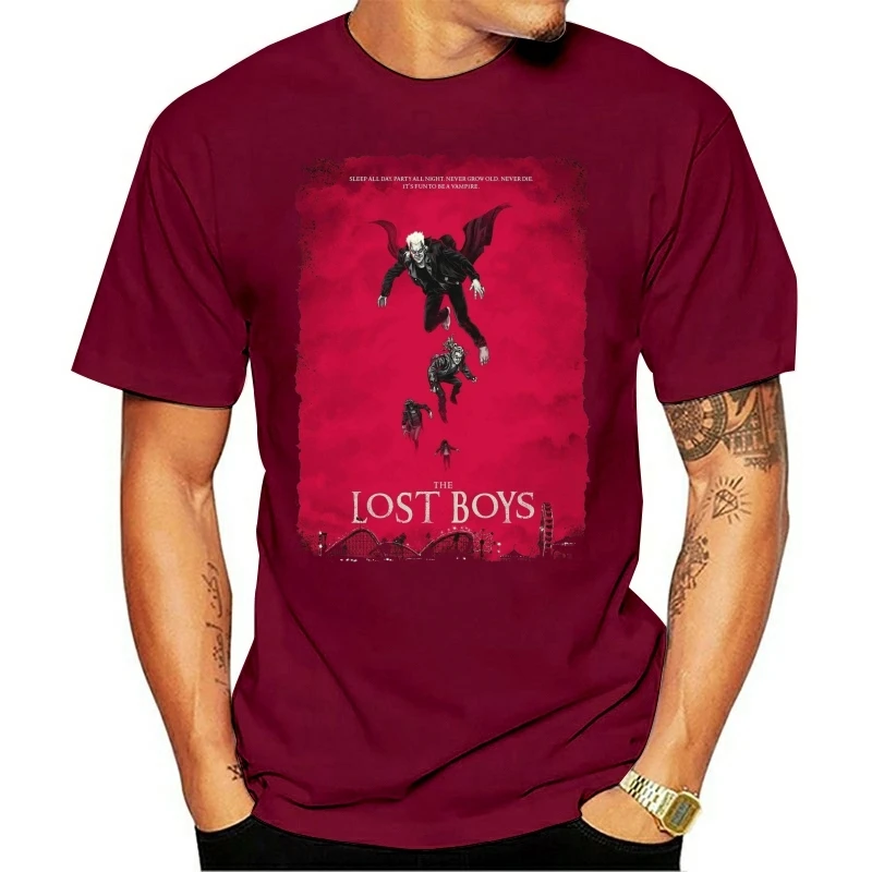 New The Lost Boys T Shirt Horror Movie Graphic Shirt T Shirt Hot Topic Men Short Sleeve