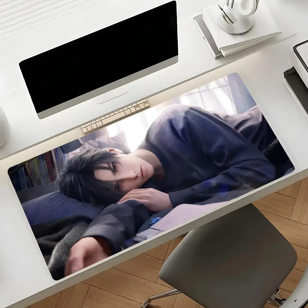 Romantic game Love and Deepspace Mouse Pad Waterproof Non-Slip Large Gaming Mat with Stitched Edge