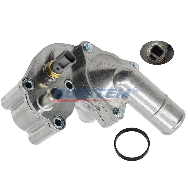 2L2Z8592BA 5R3Z8592BA Engine Coolant Aluminium Thermostat Housing Assembly With Sensor Fit For Ford Mustang 4.0L 2005-2010