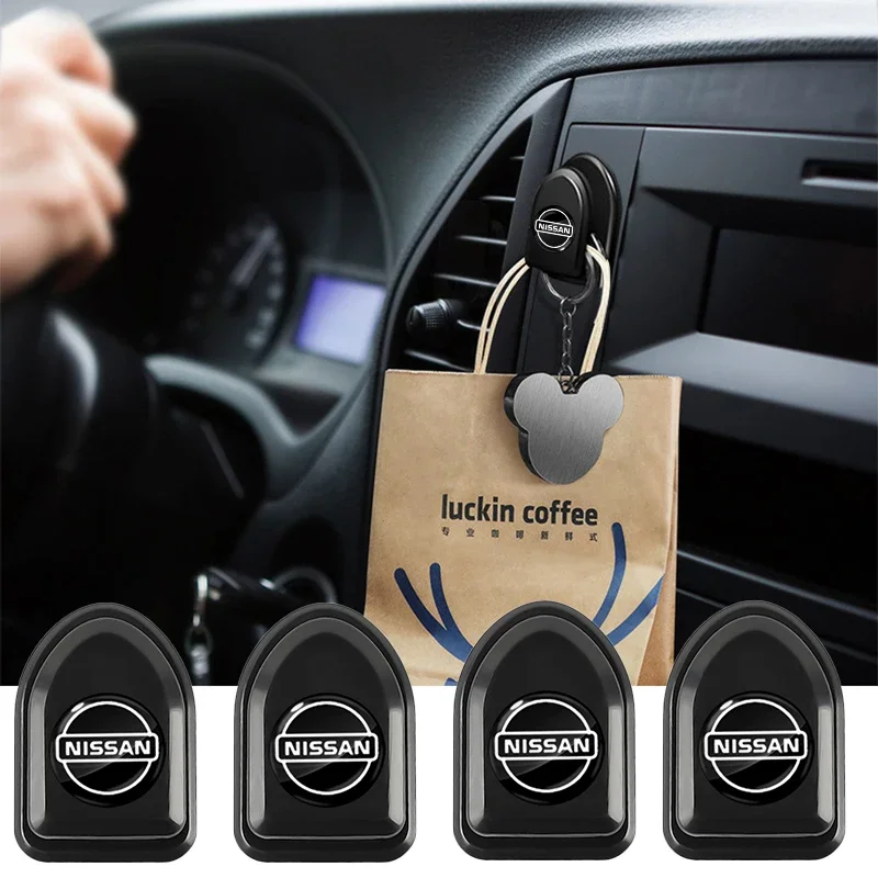 

1/2/4 шт. автомобильный крючок, вешалка на спинку сиденья, наклейки для Nissan Nismo Juke Navara Leaf Qashqai Xtrail AltimaTiida Patrol Micra J32