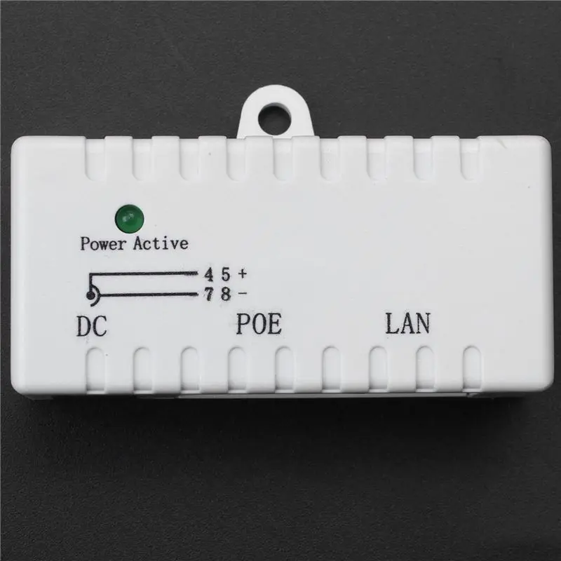 T82C Hot Sale-6X Poe Splitter Poe Injector Rj45 DC 5.5Mm X 2.1Mm Input Passive Splitter Adapter Connector For Ip Network Camera(