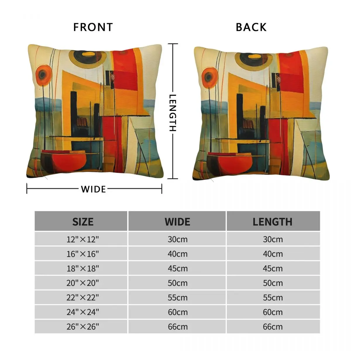 Geometric Retro Earth Tones Square Pillowcase Polyester Linen Velvet Creative Zip Decorative Room Cushion Cover