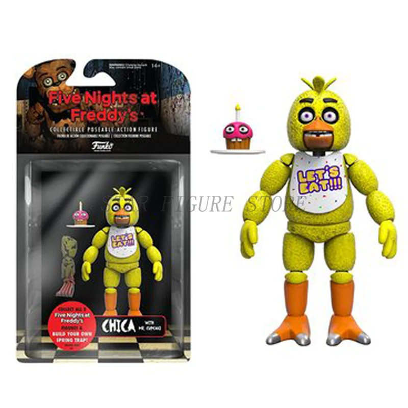 14cm Spiel Fnaf Foxy Bonnie Chica Action figur Sammlung Schwarzlicht Funtime Foxy Frost be Figur Modell Spielzeug für Kinder geschenke