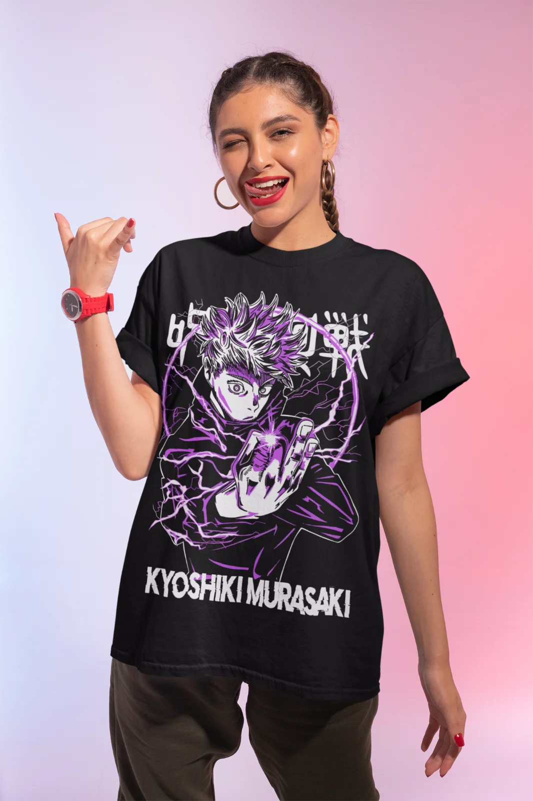 Jujutsu Kaisen Gojo Satoru T-Shirt Anime Manga Unisex Shirt Soft Tee