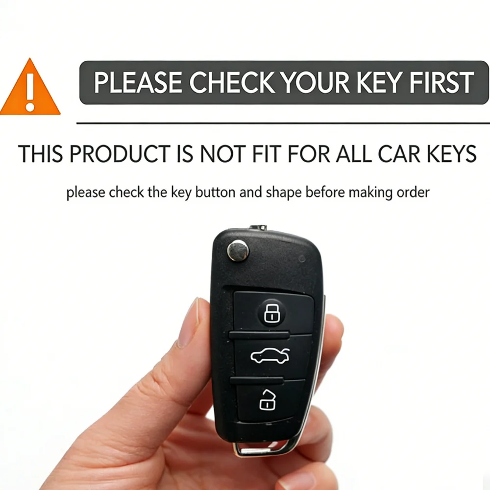 Silicone Key Case Cover Shell for Audi A4 B7 A6 C6 4f 8v A3 8p A1 A3 Accessories Auto Remote Key Holder 3 Button Jacket