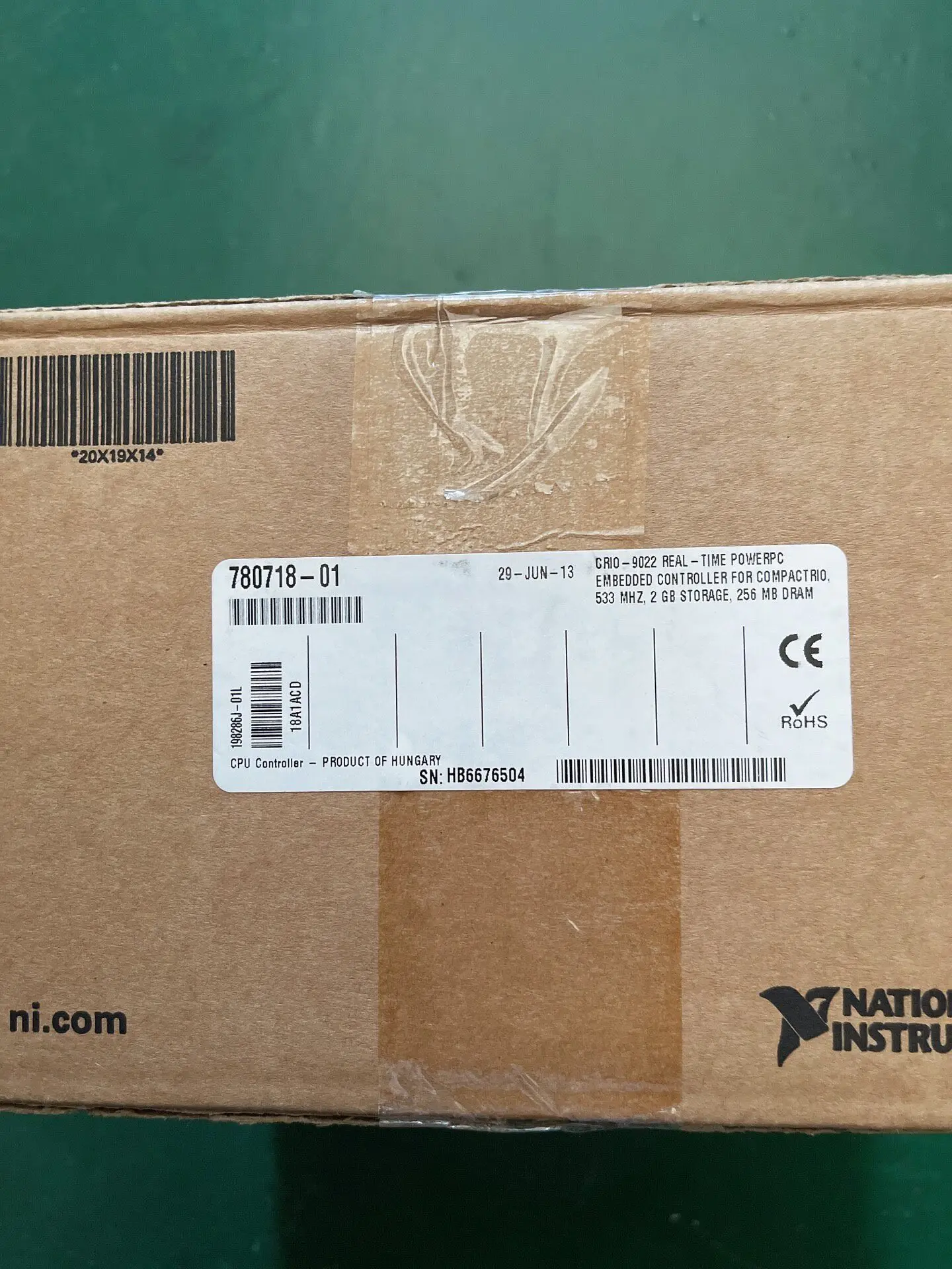 NI CRIO-9022 Real-time Data Collection Card, Model 780718-0