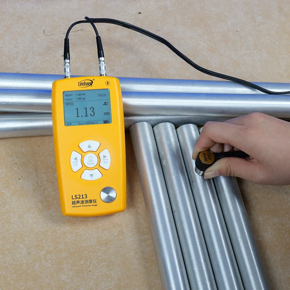 LS213 Digital Ultrasonic Metal Thickness Gauge Meter Through Coating Portable Tester Price Ultrasonic Thickness Meter For Metal