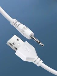 Przewód do ładowania USB 2,5 mm Wymienny adapter ładowarki USB DC do masażerów akumulatorowych Kabel do szybkiego ładowania