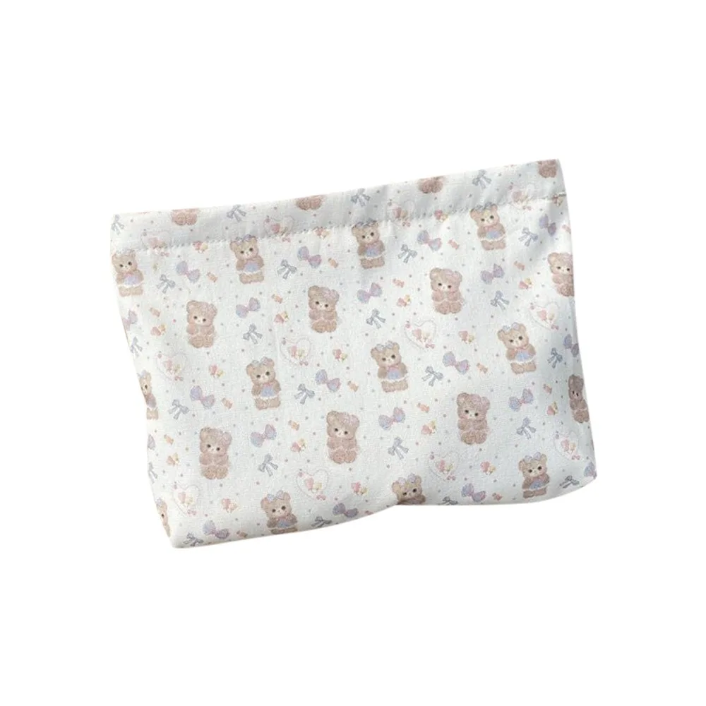 

New Large Capacity Cosmetic Bag Bear Canvas Coin Purse Storage Bag