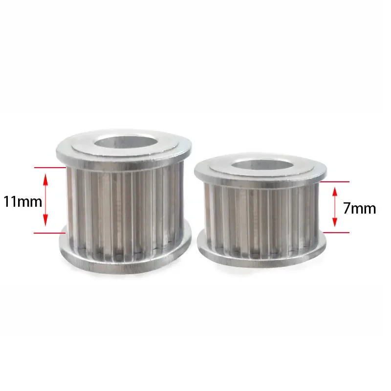 1pcs MXL Timing Pulley Aluminum Alloy 20T 22T 24T 25T 28T Synchronous Wheel Groove Width 7/11mm Belt Width 6/10mm Bore 3mm-12.7m
