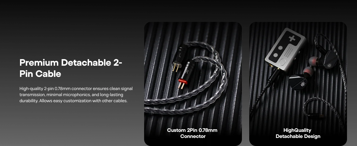 Kiwi Ears Canta 1 Dynamischer Treiber + 2 Planar-Treiber Hybrid-Konfiguration IEM-Kopfhörer mit Professioneller Audio-Wiedergabe – Detail 6