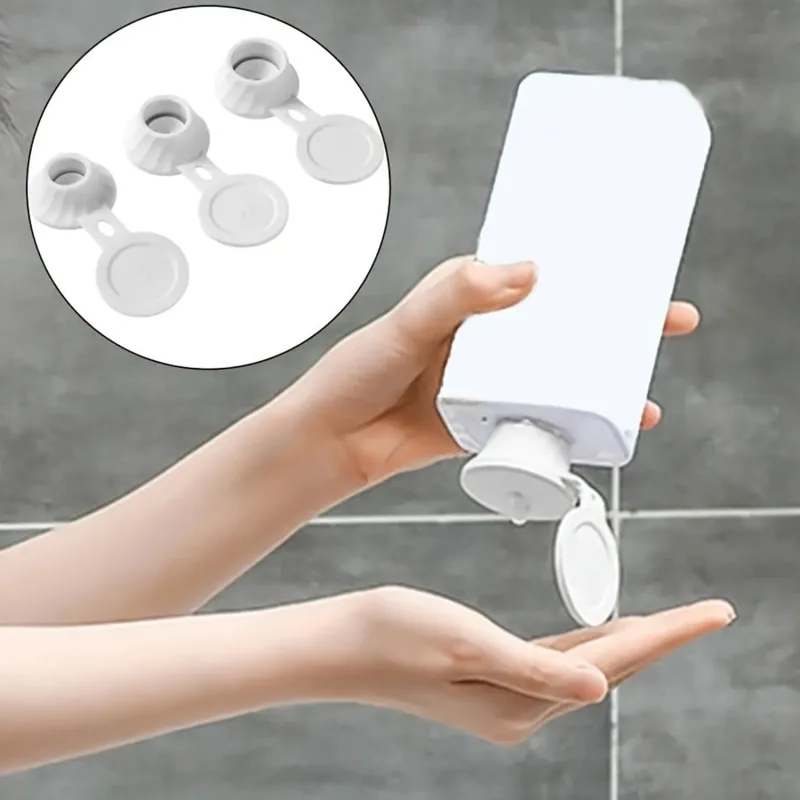 Inverted Bottle Cap Bathroom Toiletries Leak Proof Bottle Cap Kitchen Seasoning Bottle Adapters 3 Pcs Make-up Flip-top Dispenser