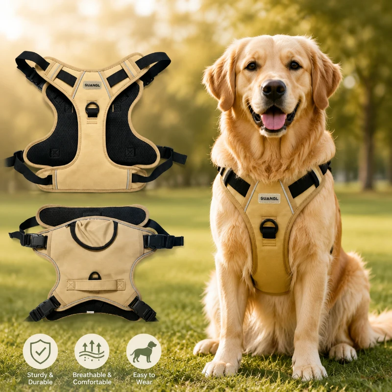 No Pull Dog Harness - Arnés Reflectante para Perro, Chaleco de