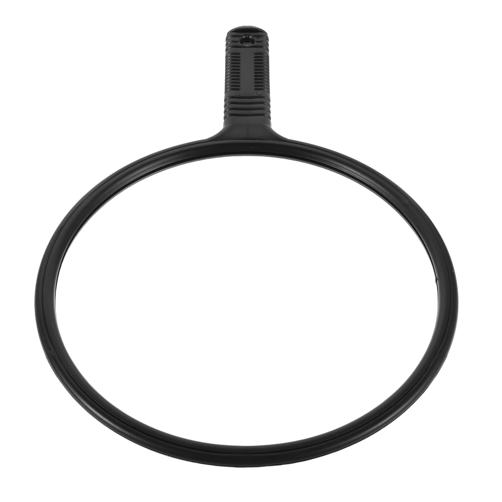 مرآة كبيرة مستديرة لتصفيف الشعر، مرآة محمولة بمقبض أسود، مرآة تصفيف مكياج الحلاق، مرايا محمولة باليد بمقبض