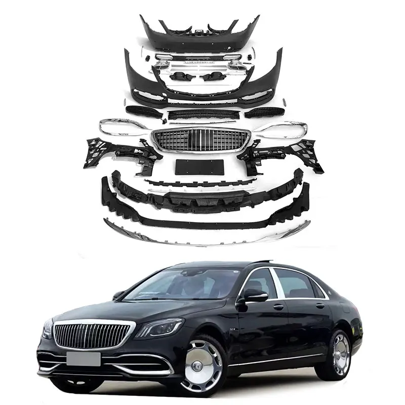 

2014~2020y S W222 upgrade to S680 May style PP material car body kits auto body parts accessories for Mercedes Benz S class W222