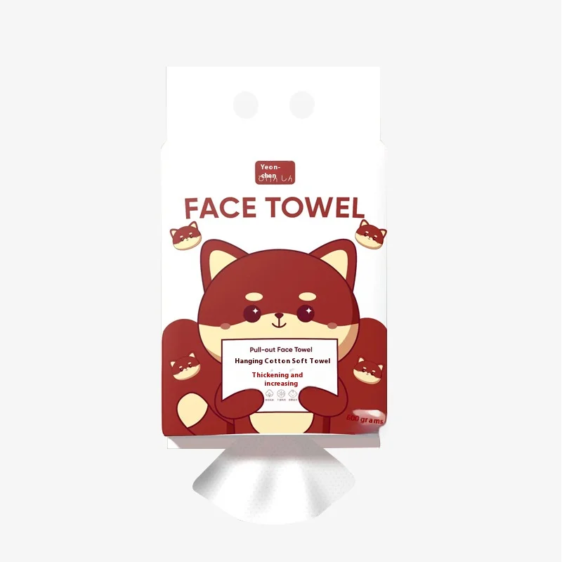 600g Jednorazowy wiszący ręcznik do twarzy, opakowanie rodzinne, zagęszczony ręcznik do czyszczenia twarzy, wyjmowany miękki ręcznik do demakijażu