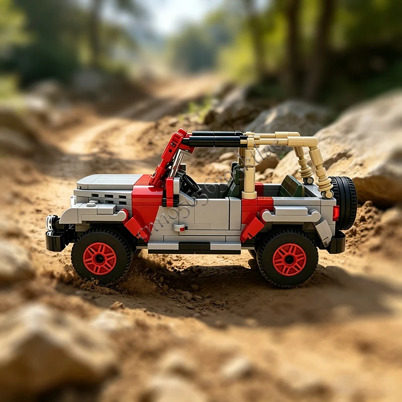 

423 Parts MOC Off-Road Vehicle Model Building Block DIY Custom Puzzle Technology Creative Assembly Toys Boys Girls Birthday Gift