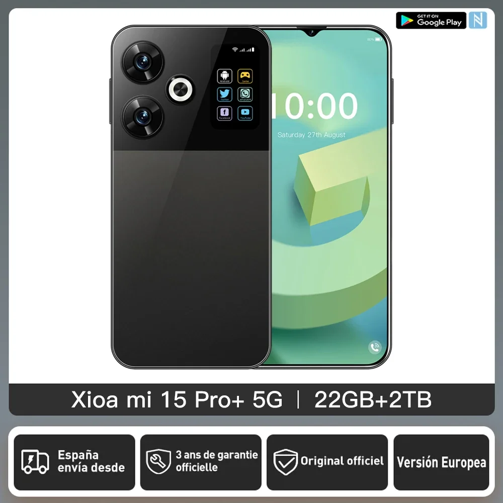 New Global Xioa mi 15 Smartphone 7.3 HD Screen 22G+2TB 8000mAh Android14 Celulare 5G Dual Sim Face Unlocked