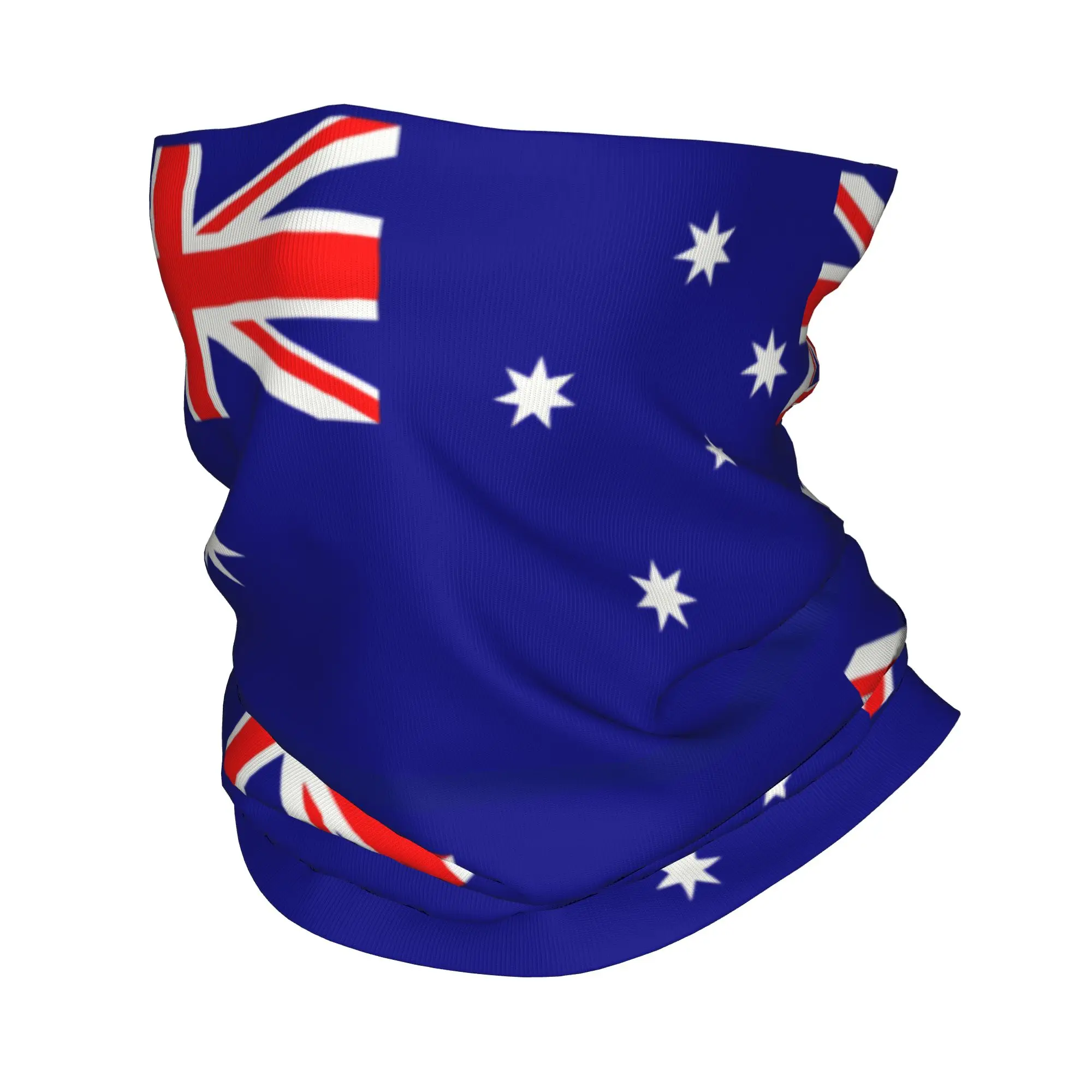 Custom Australia Flag Bandana Neck Gaiter for Hiking Cycling Women Men Wrap Scarf Australian Pride Headband Warmer