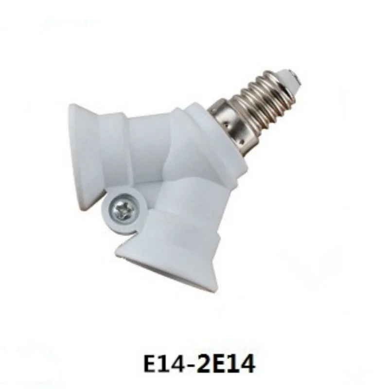Converter Lamp Holder Lamp Adapter Table Lamp LED Energy-saving Lamp Plug E14 To 2E14
