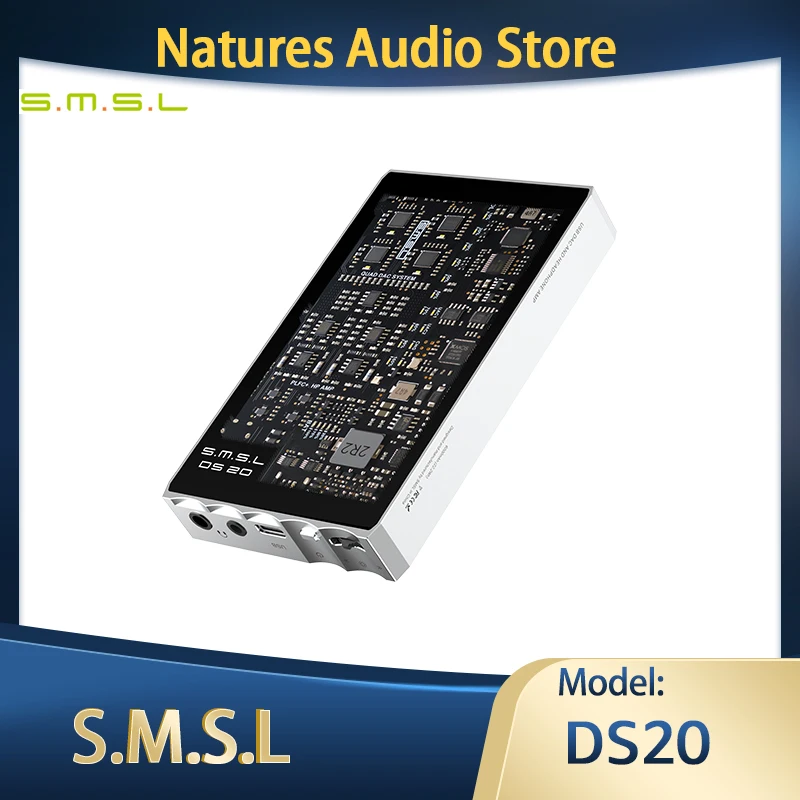 

SMSL DS20 портативный USB ЦАП усилитель для наушников ключ для сотового телефона IEM AMPs CS43131 чип MQA декодер