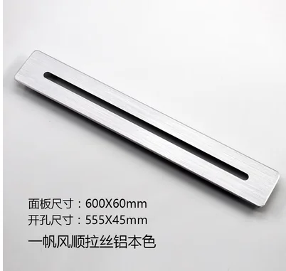 600x60mm aluminum alloy rectangular vent grille ventilation hood closet shoe cabinet mesh shutter vent